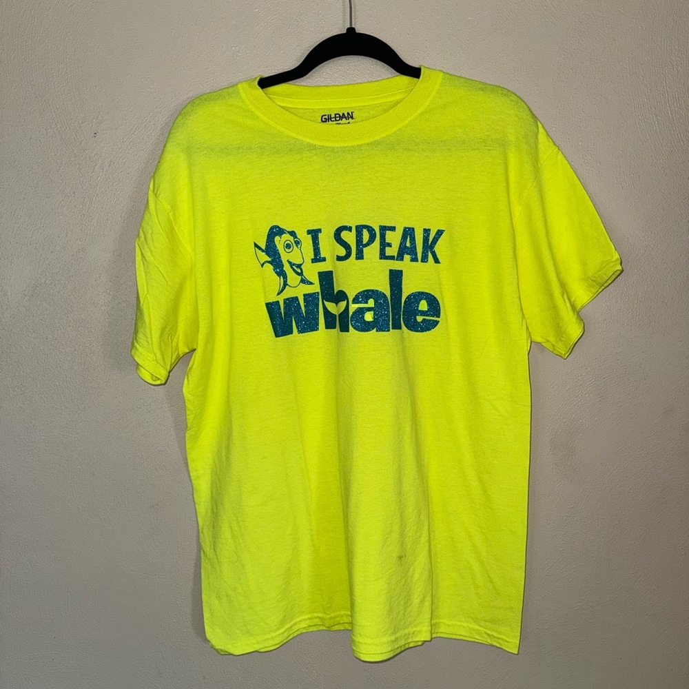 Disney Finding Nemo Dory T-shirt Large L Yellow and Blue